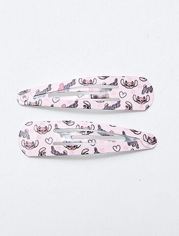 Pack de 4 pinzas + 2 gomas de pelo 'Stitch'