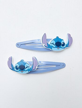 Pack de 4 pinzas + 2 gomas de pelo 'Stitch'