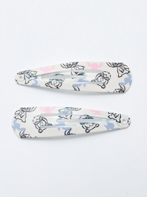 Pack de 4 pinzas + 2 gomas para el pelo 'Stitch' - Kiabi
