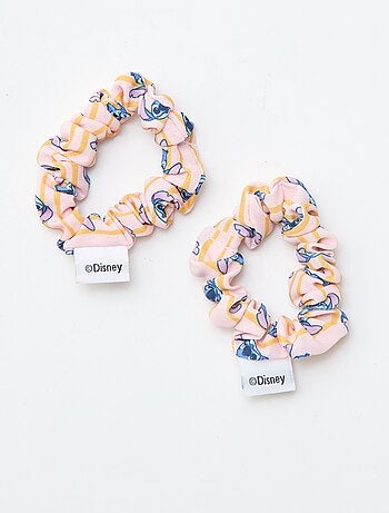 Pack de 4 pinzas + 2 gomas para el pelo 'Stitch'