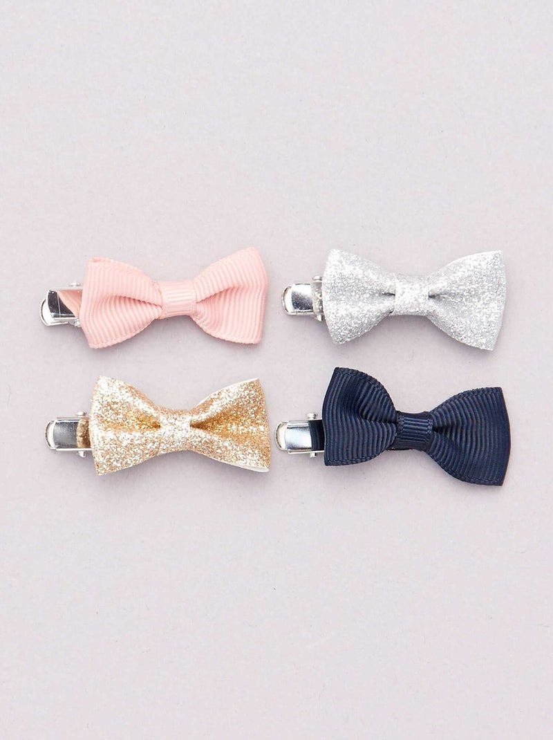 Pack de 4 pinzas para el pelo multicolor - Kiabi
