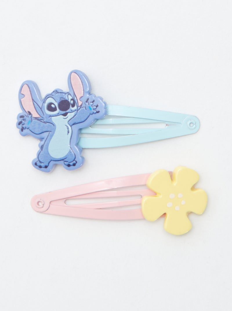 Pack de 4 pinzas 'Stitch' AZUL - Kiabi