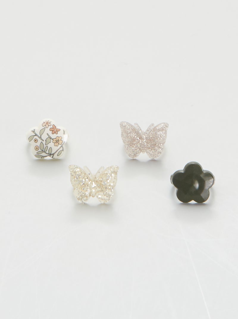 Pack de 4 pulseras + 4 anillos multicolor - Kiabi