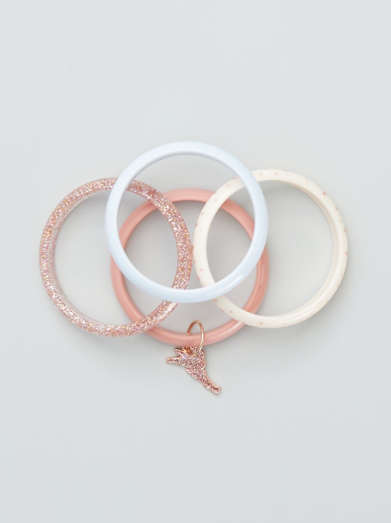 Pack de 4 pulseras 'Campanilla' 'Disney' ROSA - Kiabi