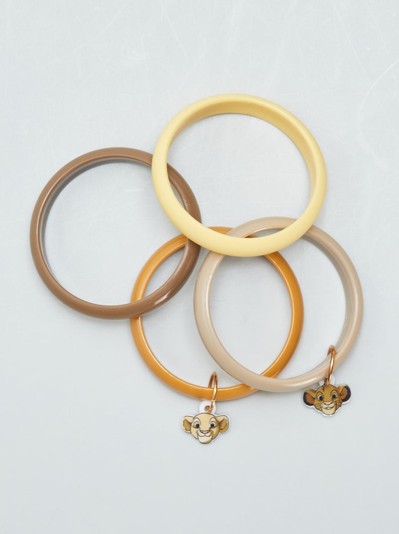 Pack de 4 pulseras 'Disney' MARRON - Kiabi
