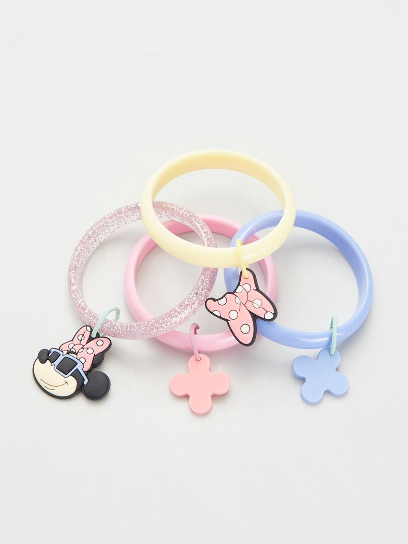 Pack de 4 pulseras 'Minnie' multicolor - Kiabi