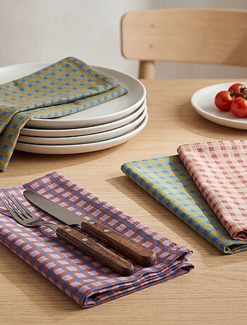 Pack de 4 servilletas de mesa 40 x 40 cm - Kiabi Home