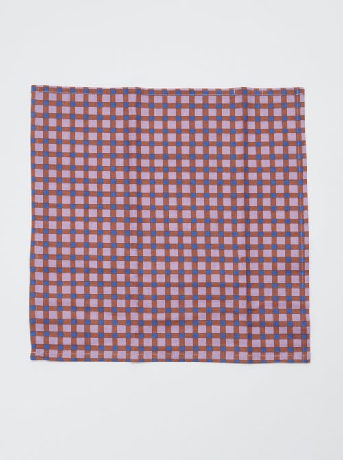 Pack de 4 servilletas de mesa 40 x 40 cm - Kiabi Home - Kiabi Pack de 4 servilletas de mesa 40 x 40 cm - Kiabi Home - Kiabi