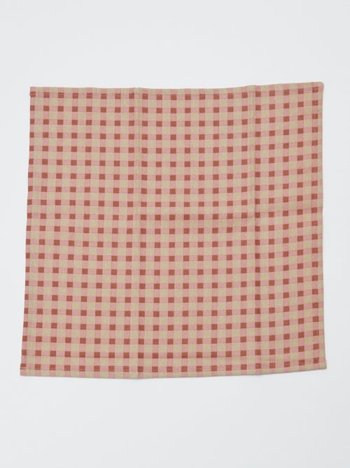 Pack de 4 servilletas de mesa 40 x 40 cm - Kiabi Home - Kiabi Pack de 4 servilletas de mesa 40 x 40 cm - Kiabi Home - Kiabi