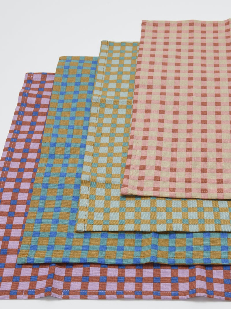 Pack de 4 servilletas de mesa 40 x 40 cm - Kiabi Home BEIGE - Kiabi