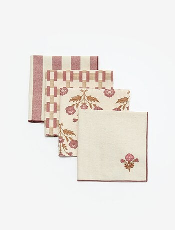 Pack de 4 servilletas de mesa 40 x 40 cm