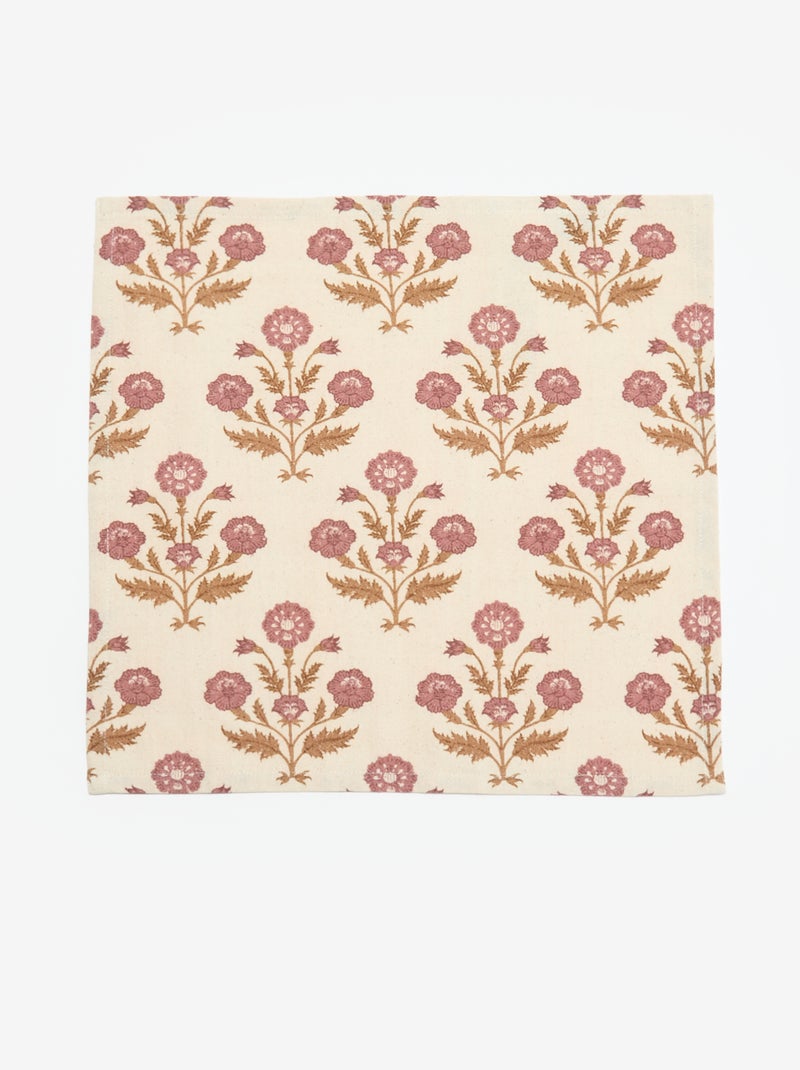 Pack de 4 servilletas de mesa 40 x 40 cm Rosa - Kiabi