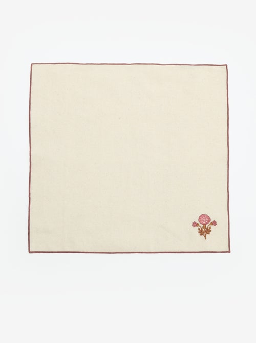 Pack de 4 servilletas de mesa 40 x 40 cm - Kiabi Pack de 4 servilletas de mesa 40 x 40 cm - Kiabi
