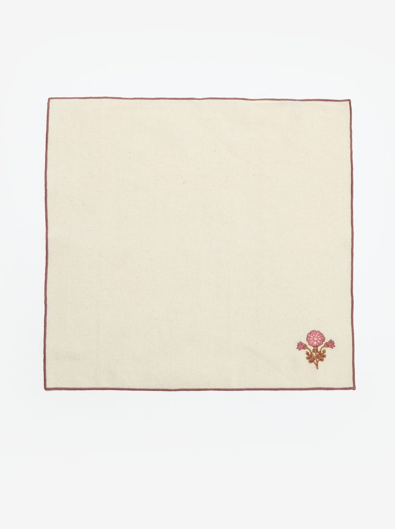Pack de 4 servilletas de mesa 40 x 40 cm Rosa - Kiabi