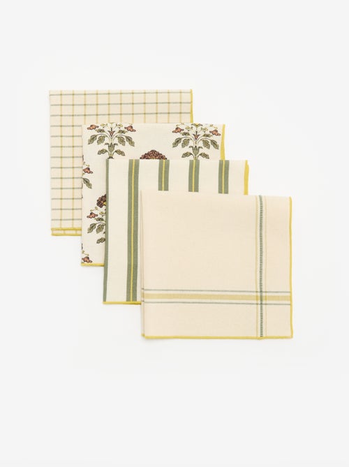 Pack de 4 servilletas de mesa 40 x 40 cm - Kiabi