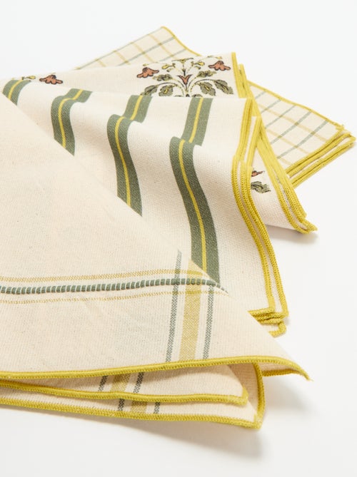 Pack de 4 servilletas de mesa 40 x 40 cm - Kiabi