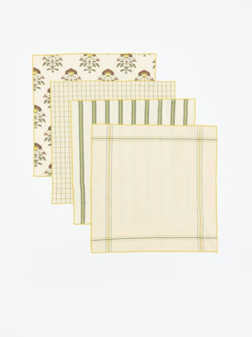 Pack de 4 servilletas de mesa 40 x 40 cm - Kiabi