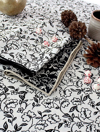 Pack de 4 servilletas de mesa con estampado floral