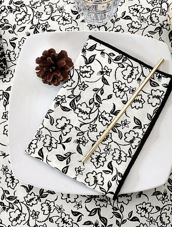 Pack de 4 servilletas de mesa con estampado floral