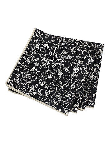 Pack de 4 servilletas de mesa con estampado floral