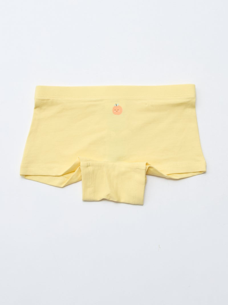 Pack de 4 shorties estampados Amarillo - Kiabi