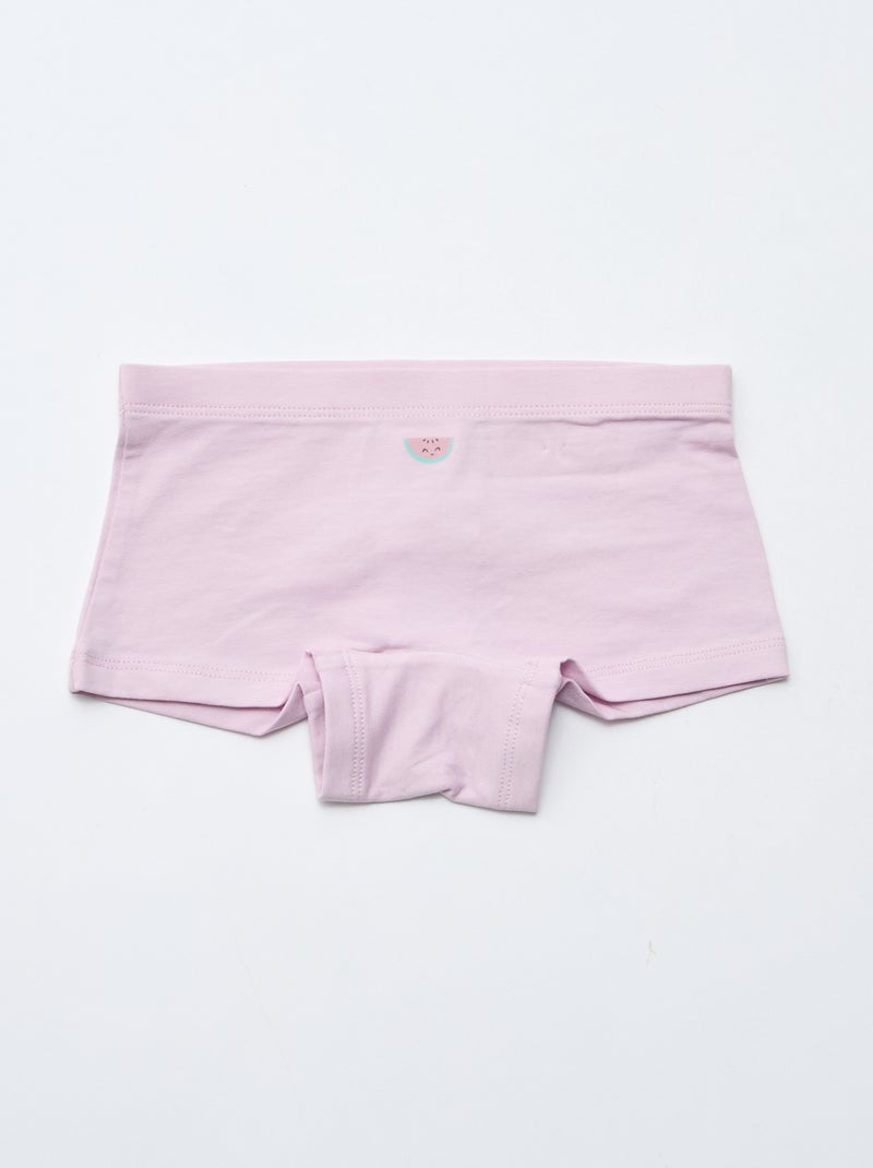 Pack de 4 shorties estampados Amarillo - Kiabi