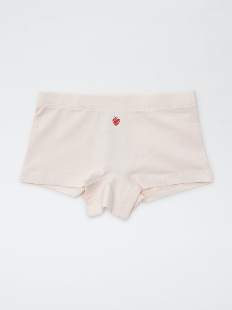 Pack de 4 shorties estampados ROJO - Kiabi