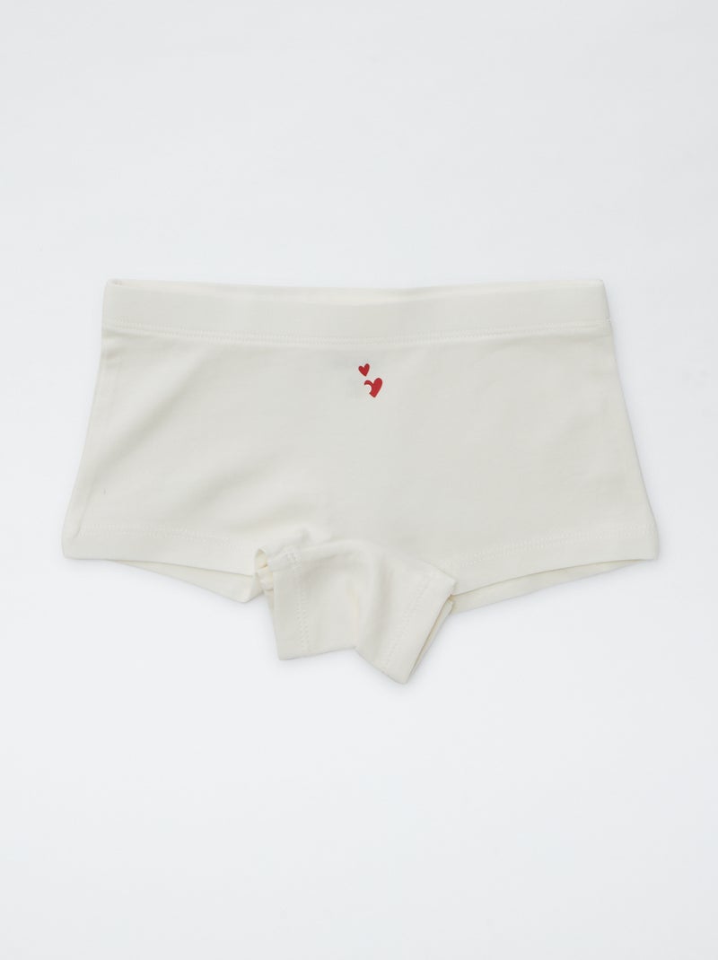 Pack de 4 shorties estampados ROJO - Kiabi