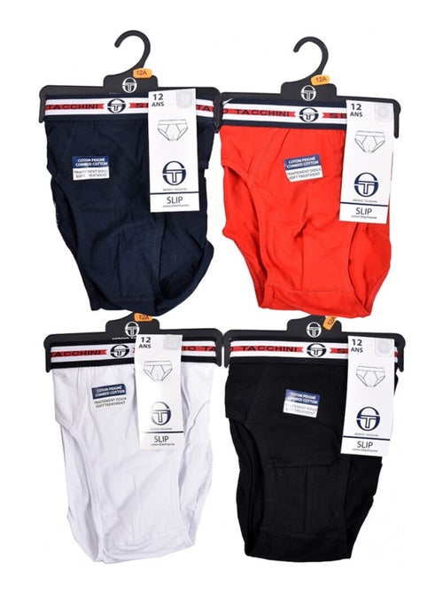 Pack de 4 slips niño SERGIO TACCHINI - Kiabi Pack de 4 slips niño SERGIO TACCHINI - Kiabi