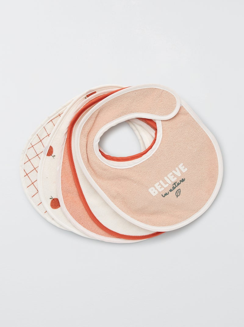 Pack de 5 baberos de rizo BEIGE - Kiabi