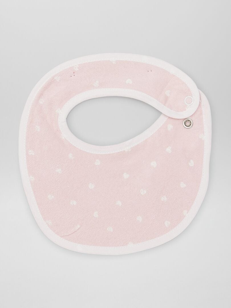 Pack de 5 baberos de rizo ROSA - Kiabi