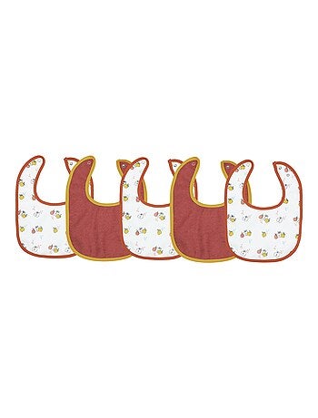 Pack de 5 baberos para recién nacido