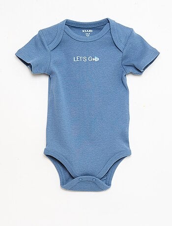 Pack de 5 bodies de manga corta en algodón