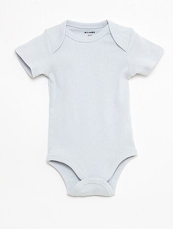 Pack de 5 bodies de manga corta en algodón