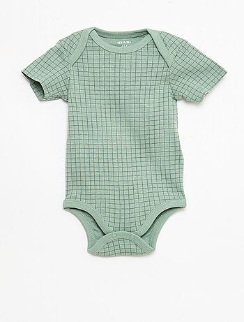 Pack de 5 bodies de manga corta en algodón