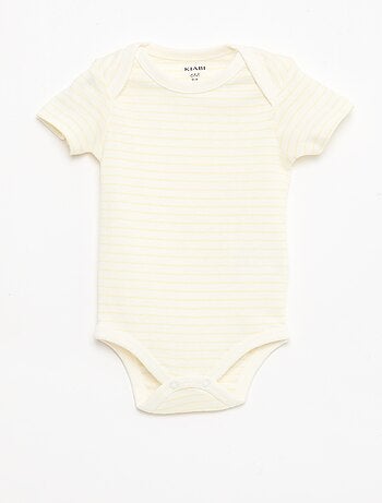 Pack de 5 bodies de manga corta en algodón