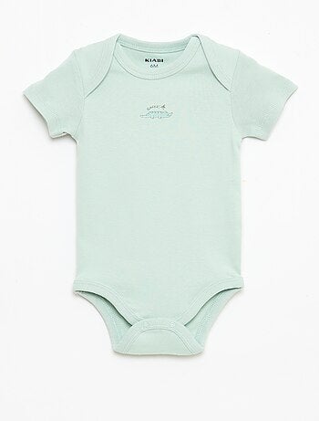 Pack de 5 bodies de manga corta en algodón