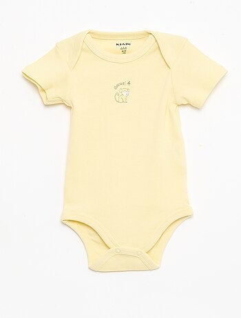 Pack de 5 bodies de manga corta en algodón