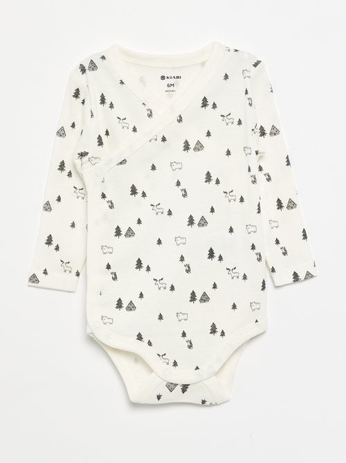 Pack de 5 bodies estampados de algodón - Kiabi