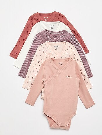Pack de 5 bodies estampados de algodón