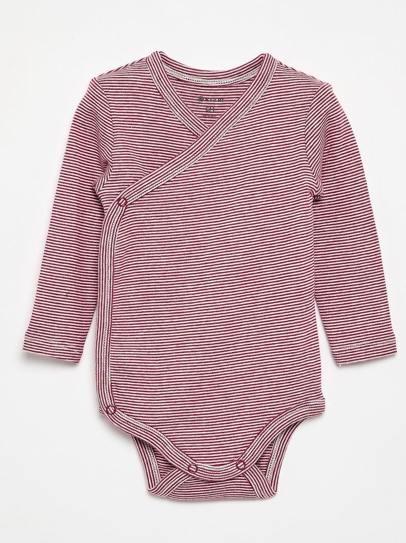 Pack de 5 bodies estampados de algodón Rosa - Kiabi