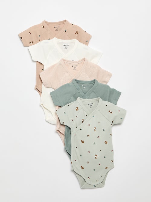 Pack de 5 bodies evolutivos - Kiabi