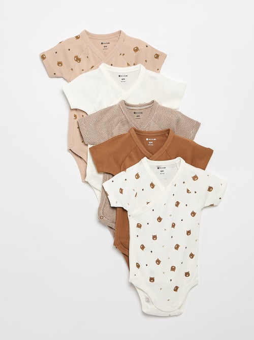 Pack de 5 bodies evolutivos - Kiabi