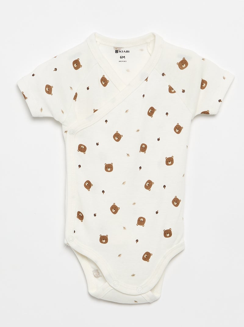 Pack de 5 bodies evolutivos Marron - Kiabi