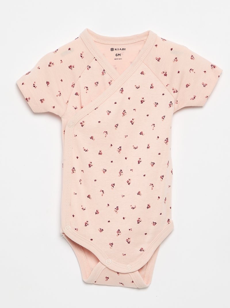 Pack de 5 bodies evolutivos Rosa - Kiabi