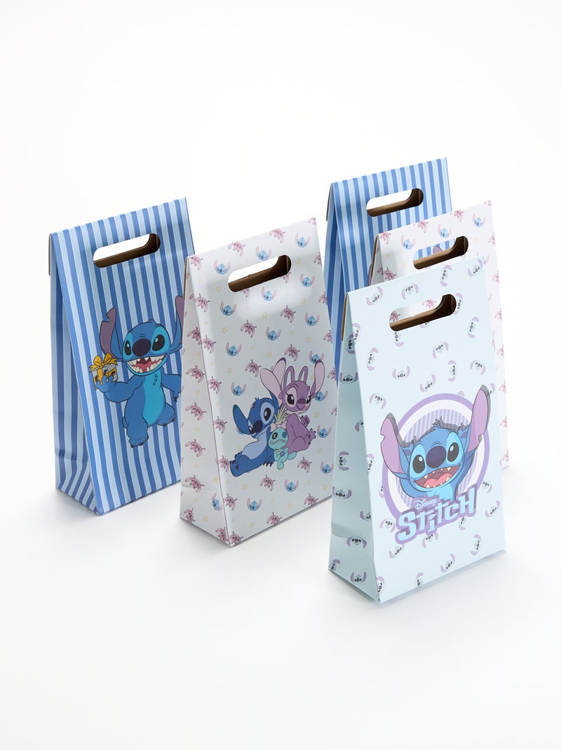 Pack de 5 bolsas de regalo 'Stitch' de Disney Azul - Kiabi
