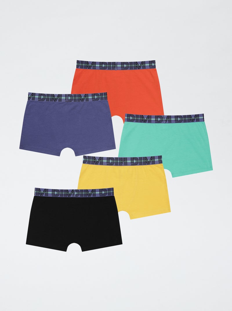 Pack de 5 bóxers - Dim Azul - Kiabi