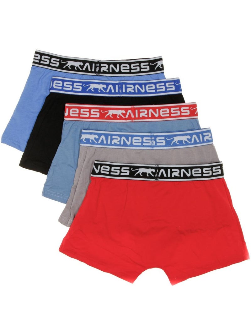 Pack de 5 Bóxers Airness para Niño - Azul - Kiabi
