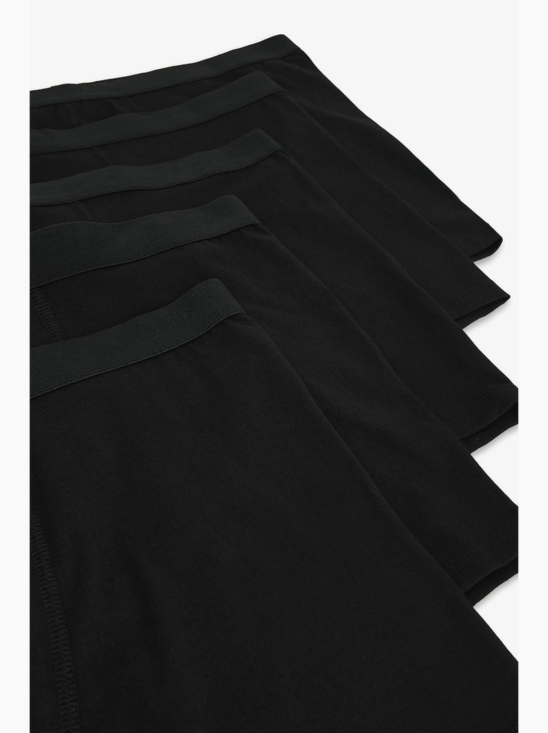 Pack de 5 bóxers básicos penti Negro - Kiabi