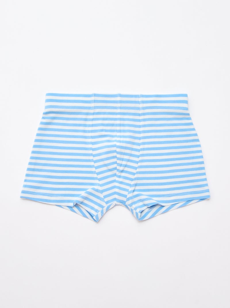 Pack de 5 bóxers estampados Azul - Kiabi